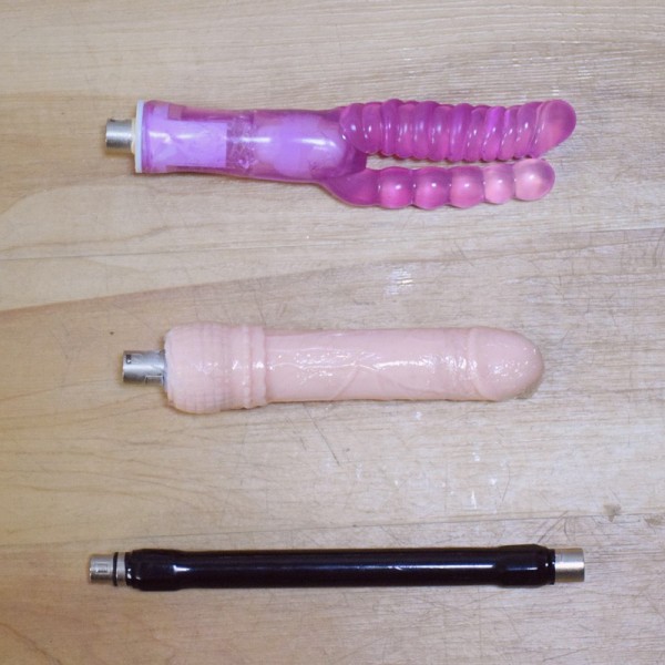 Powerful Stroking and Thrusting Force Make Love Sex Machine with Strong Sucker and Double Dildo