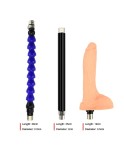 Masturbation Sex Machine Sex Toys for Female Retractable Dildo with 9 Attachments