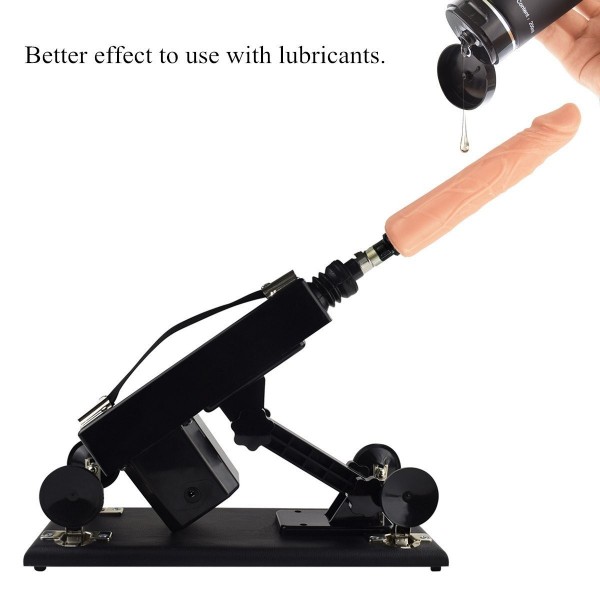 Automatic Sex Machine Multispeed Adjustable Thrusting with 8 Attachments Dildo Masturbator Adult Toy