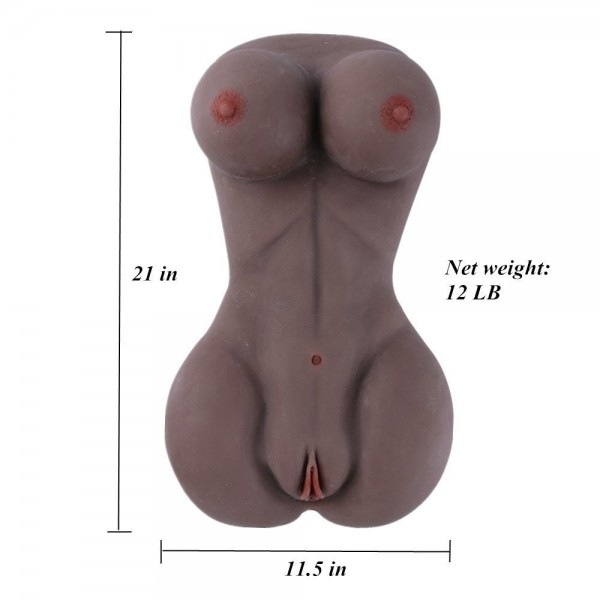 Vagina and Big Breast Black Sex Doll for Men
