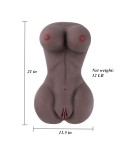 Sex Doll Torso Love Doll Female Body Sex Toy with Breasts Vagina and Anal,Life-Sized Male Masturbator for Men (Black)