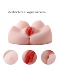 Sex Doll med Vagina og Realistisk Big Breast Anal Sex Legetøj til mænd