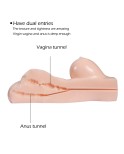 Sex Doll med Vagina og Realistisk Big Breast Anal Sex Legetøj til mænd