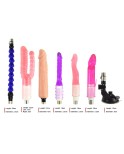 Multi-angle Adjustable Automatic Sex Machine With 1 Flexible Extend Tube,1 Suction Cup And 5 Dildos For Masturbation