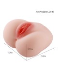 Giocattoli del sesso anale della vagina dell'asino del masturbatore maschio realistico 3D per la masturbazione maschio