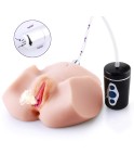 Realistic Pussy Anal Ass Male Masturbator with Sucking and Vibrating Device for Intense Stimulation
