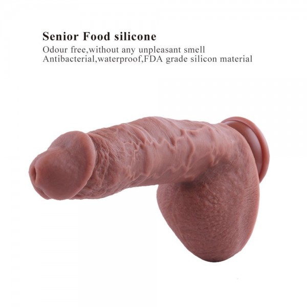 9,8 "silikonový dildo pro Hismith Premium Sex Machine, bezpečnostní netoxický realistický dildo