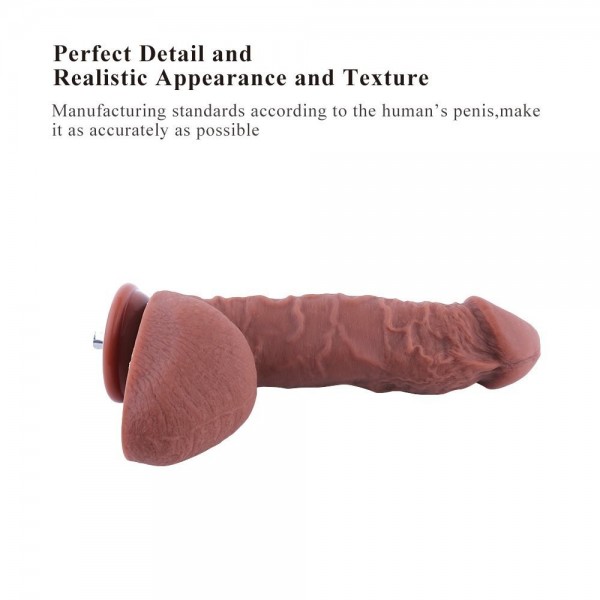 9.8 "Dildo de silicona para la máquina de sexo superior de Hismith, consolador realista no tóxico de la seguridad