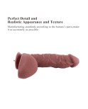 9" Huge Silicone Dildo for Hismith Sex Machine with KlicLok Connector, 6.5" Insertable Length, Coffee