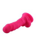 9.1 "Silikon Dildo för Hismith Sexmaskin med KlicLok-kontakt, 6,3" infällbar längd, rosa