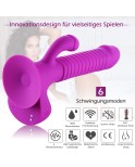 G Spot Vibrerande Dildo Vibrator för kvinnor Clitoral & Anal Stimulering med Fjärrkontrollen