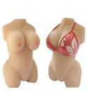 3D Half Body Sex Breast Silicone Doll, Sexy Body met Vagina en anale Masturbator, Sex Doll voor mannen, Sex Producten