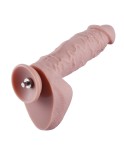 9 "Stor silikondildo for Hismith sexmaskin med KlicLok-kontakt, 6,5" innsatsbar lengde, kjøtt