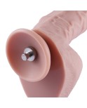 9" Huge Silicone Dildo For Hismith Sex Machine With KlicLok Connector, 6.5" Insertable Length, Flesh