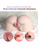 Life Size Virgin Pussy Ass Doll, 3D Realistic Male Masturbator Ass Vagina Anal Sex Toys