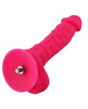 9.1 "Silikon Dildo für Hismith Sex Maschine mit Quick Air Connector, 6,3" Einführbare Länge, Pink