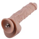 9 "obrovské silikonové dildo pro sex bez pohonu s konektorem KlicLok, 6,5" vložitelná délka, maso