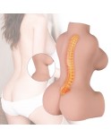 Lifelike Mini Sex Doll for Male Masturbator, Adult Toy Women Torso Sex Toy with Skeleton Pussy Ass TPE Doll