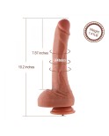 Hismith 10,2 "oblate silikonové dildo se systémem KlicLok pro Hismith Premium Sex Machine - Amazing Series