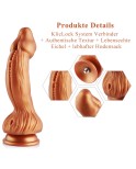 Hismith 9,45 "silikonové dildo se systémem KlicLok pro Hismith Premium Sex Machine - Monster Series
