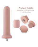6.9" Silicone Anal Dildo for Premium Sex Machine with KlicLok System