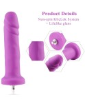 6,7 "konstgjord silikondildo för Hismith Premium Sex Machine med KlicLok-system