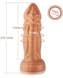 Hismith 8.25" Slightly Curved Vibrating Silicone Dildo with KlicLok Systemfor Hismith Premium Sex Machine - Monster Series