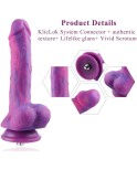 Hismith 8.38" Vibrating Silicone Dildo for Hismith Premium Sex Machine with KlicLok System
