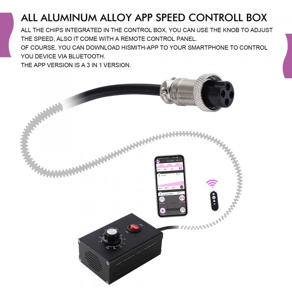 Hismith Table Top 2.0 Pro Sex Machine - APP / Remote / Wire Controlled with Bundle Attachments