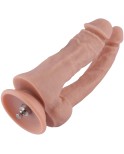 7 "dubbel penis silikondildo för premium sexmaskin med KlicLok-system