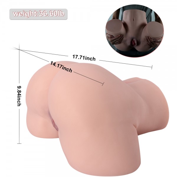 Dual-Channel Sex Doll,Realistic Vaginal, Male Masturbating,Silicone Sex Doll