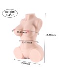 4.3kg Adult Real Sex Doll Male Masturbator, Male Silicone Sex Dolls Vagina and Anal