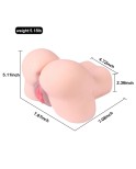 Realistic Ass Male Masturbator with Sucking and Vibrating Device for Intense Stimulation
