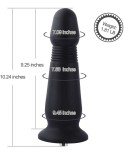 10,24 "granat silikon analplugg med KlicLok system for Hismith Premium Sex Machine