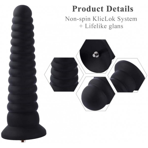 Hismith 10.24'' Tower shape Anal toy with KlicLok System for Hismith Premium Sex Machine