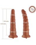 Hismith 10,24 '' obrovská členovec hračka se systémem KlicLok pro Hismith Premium Sex Machine