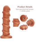 10 "silikonové šroubovací dildo Hismith se systémem KlicLok pro prémiový sexuální stroj Hismith