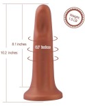 10 cm velké silikonové dildo Hismith se systémem KlicLok pro prémiový sexuální stroj Hismith