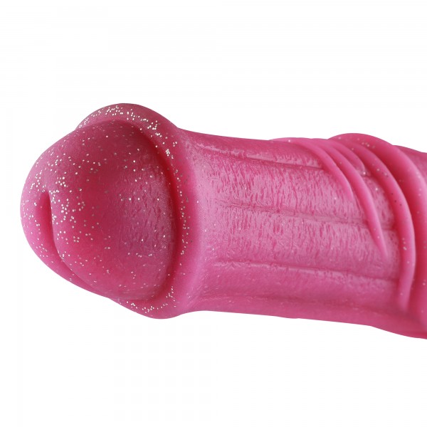 7.1" Silicone Dildo for Hismith Sex Machine with Quick Air Connector, 6.5" Insertable Length, girth: 5.5inch,Flesh