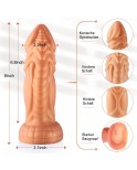 Mini 5.9in largo pene realista con un robusto juguetes sexuales de base de ventosa para las mujeres