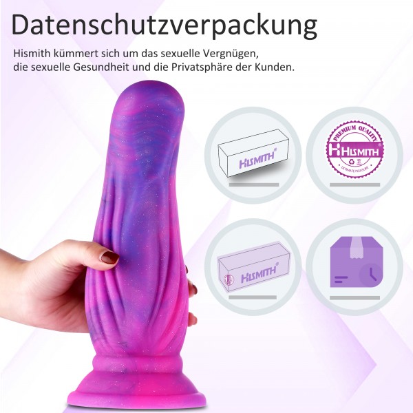Hismith 9.88 inches super Les melons dildo with suction cup