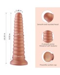 Hismith 10,20 Zoll Silikonturmform Realistischer Penis mit Saugnapf für freihändiges Spielen