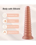 Hismith 10,20 tommers silikon tårnform realistisk penis med sugekopp for håndfritt spill