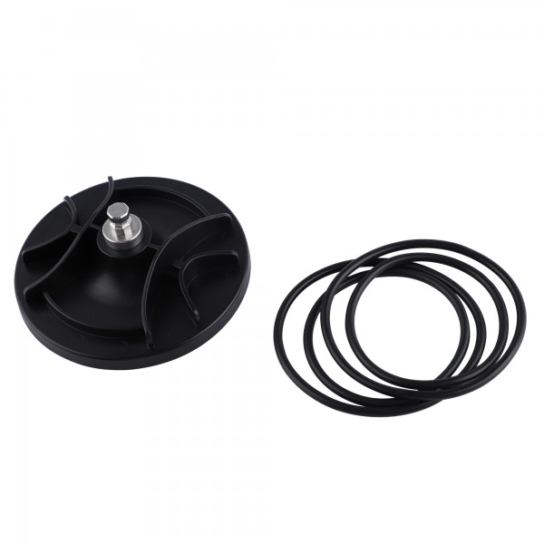 Hismith Suction Cup Adapter for Non-suction Dildos, with 2 Pair Rubber Bands
