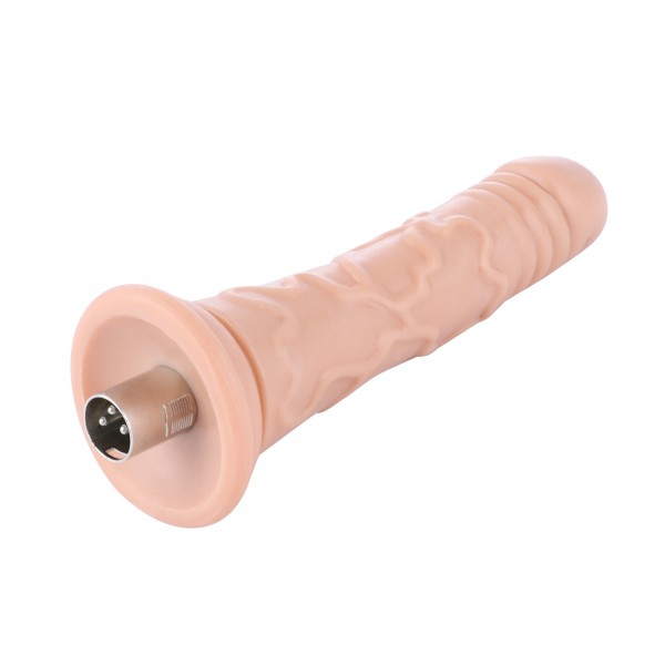 Auxfun Veins rings TPE dildo with 3XLR Connector/ 3 Pin Attachments