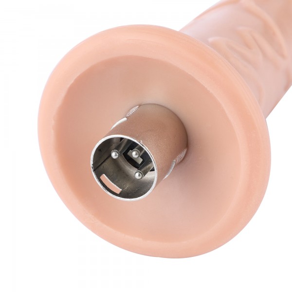 Auxfun Veins ringe TPE dildo med 3XLR Connector/ 3 Pin Attachments