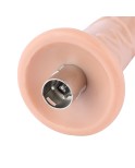 Auxfun Veins ringar TPE dildo med 3XLR Connector/ 3 Pin Attachments