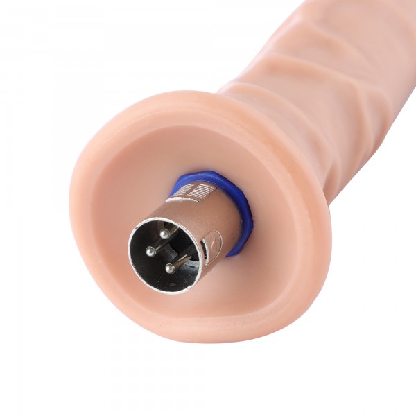 Venas extralargas Auxfun con consolador TPE de tubo flexible con conector 3XLR/accesorios de 3 pines