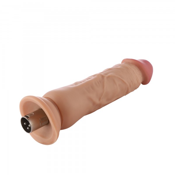 Auxfun Extra Length with Flexible Pipe TPE dildo with 3XLR Connector 3 Pin Attachments