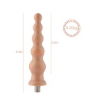 Auxfun Anal bead TPE dildo with 3XLR Connector/ 3 Pin Attachments